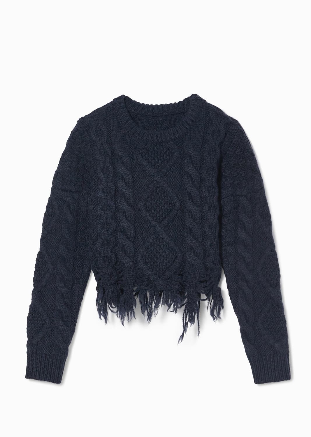 에스이오 seo 네이비 케이블 니트 상품이미지3