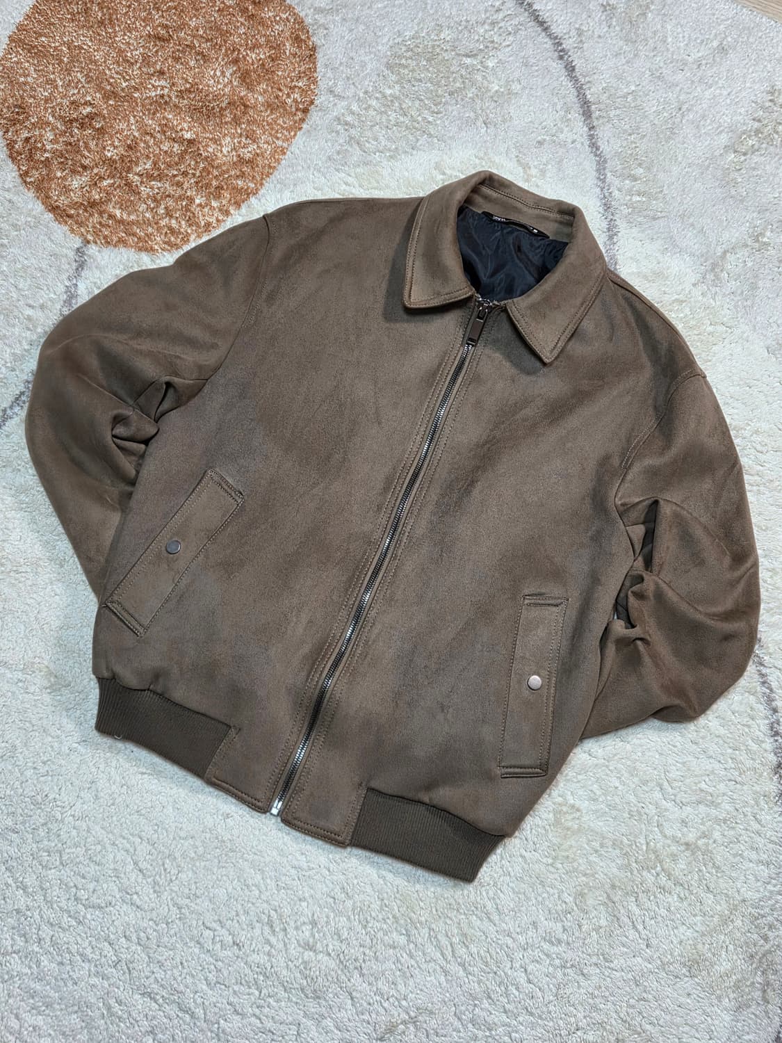 ​자라(ZARA) 페이크 스웨드 카라 블루종 (L) 상품이미지1