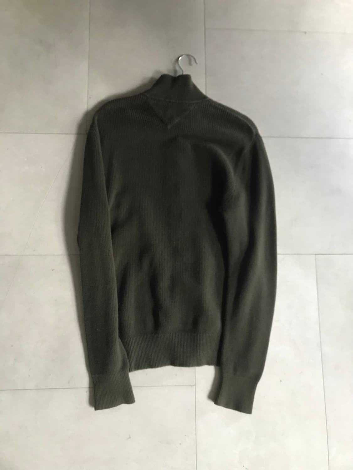 타미힐피거 카키 니트집업 상품이미지10