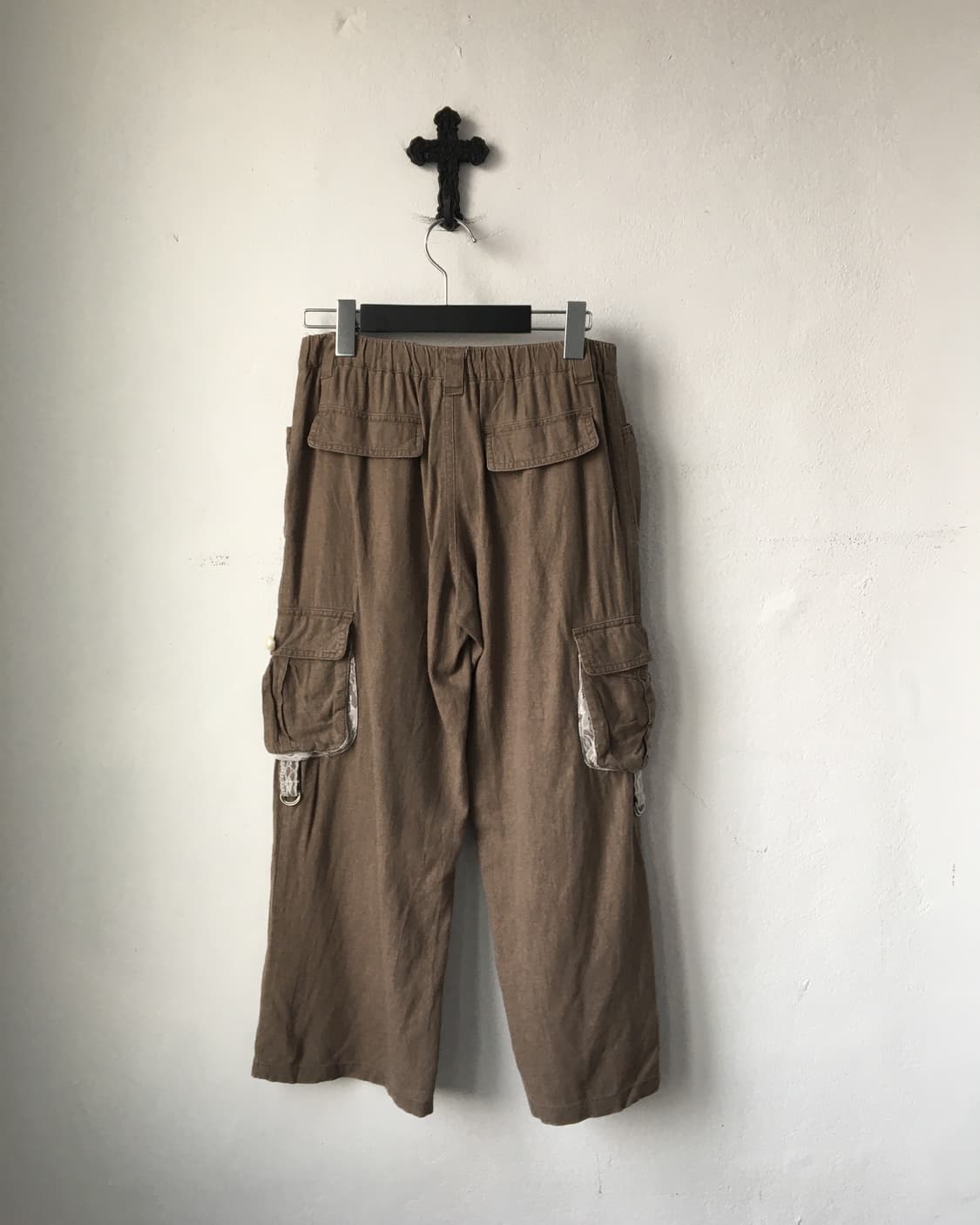 Lace trimming cago pants 상품이미지2