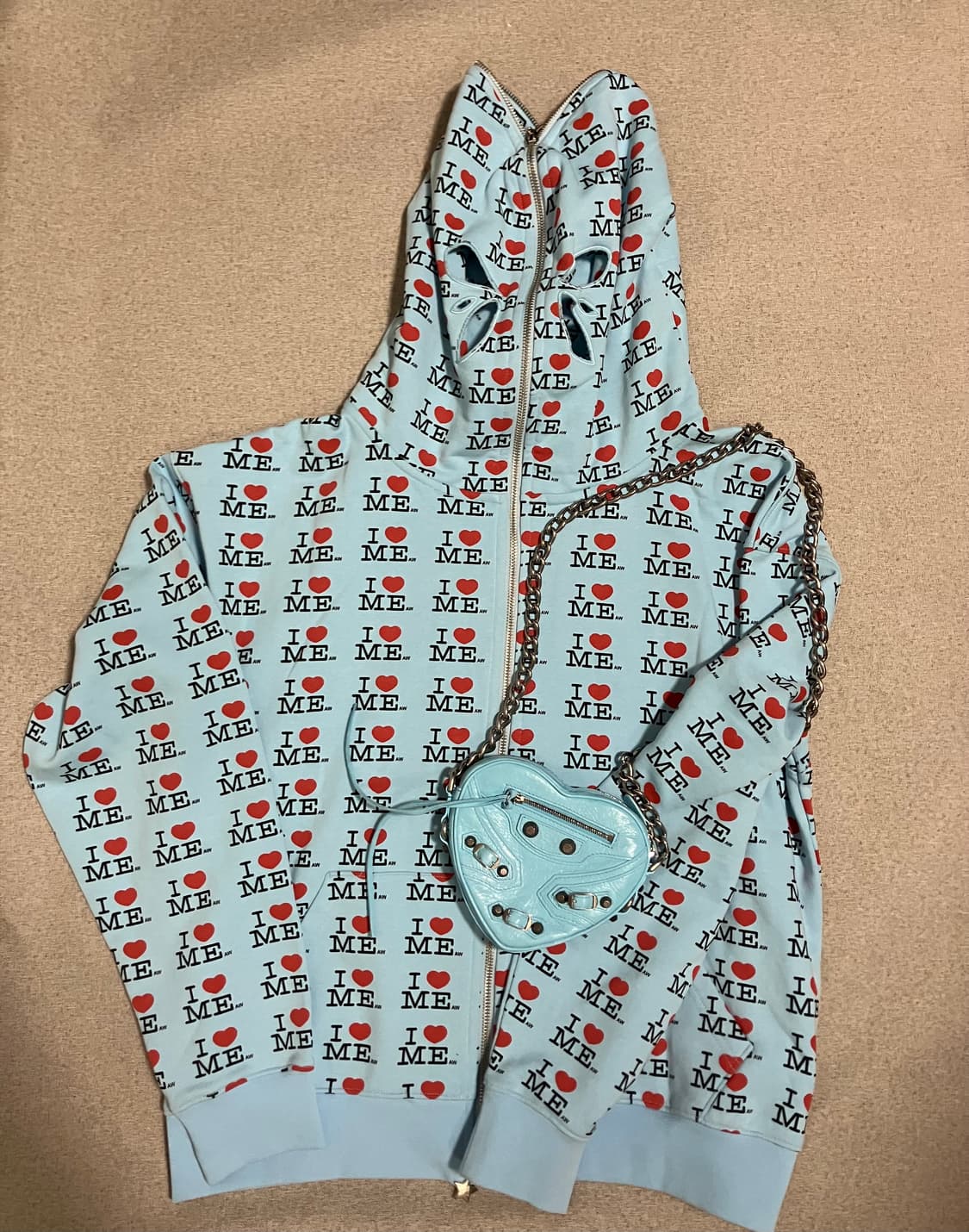 [S] 애슐리 윌리엄스 아이러브미 버터플라이 후디 블루 상품이미지6