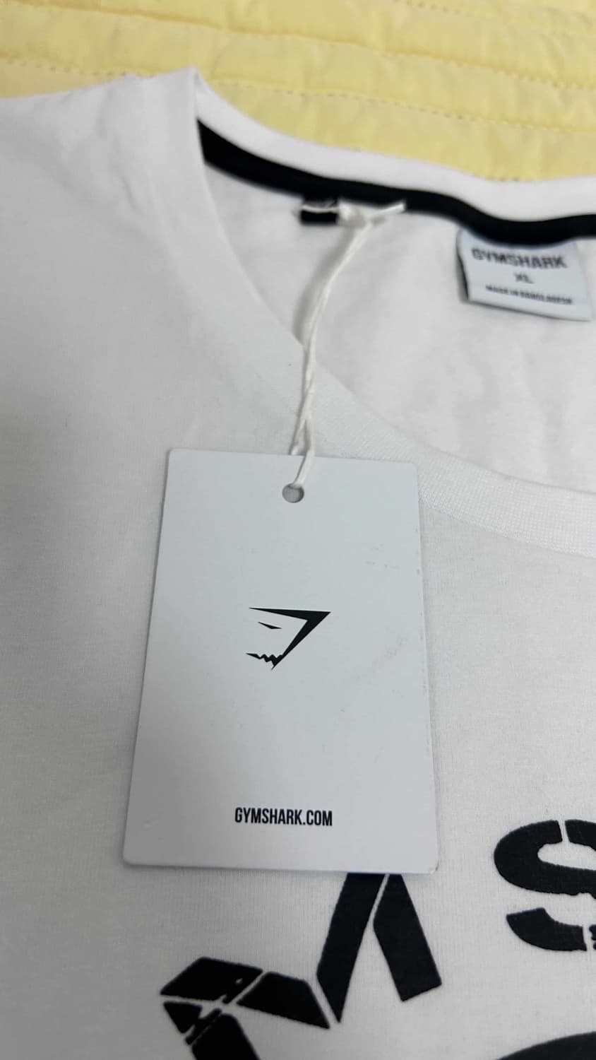 (초창기) 짐샤크 레거시 드랍 암 탱크탑 XL 화이트 상품이미지2