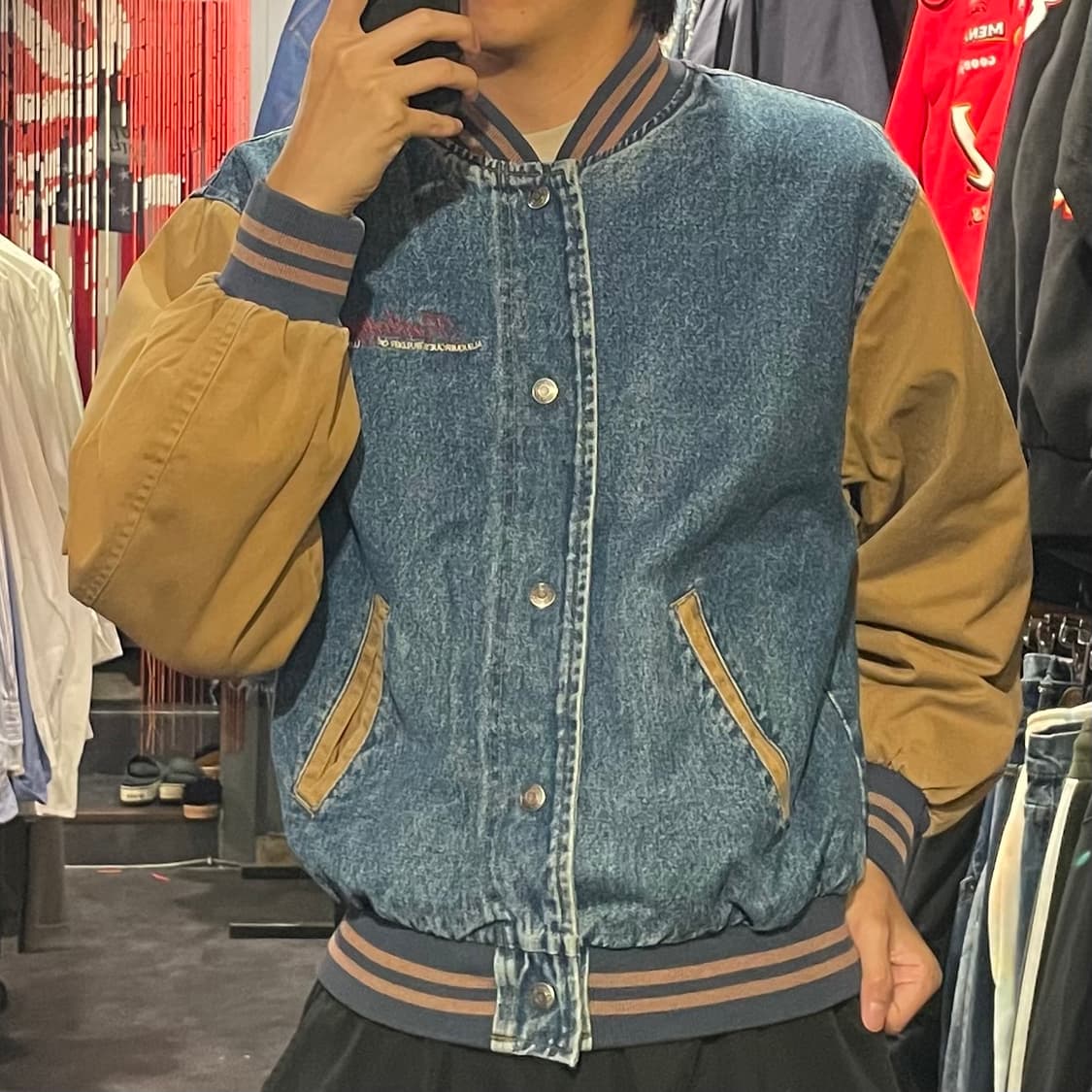 [IM] VTG  데님 바시티 자켓 상품이미지6
