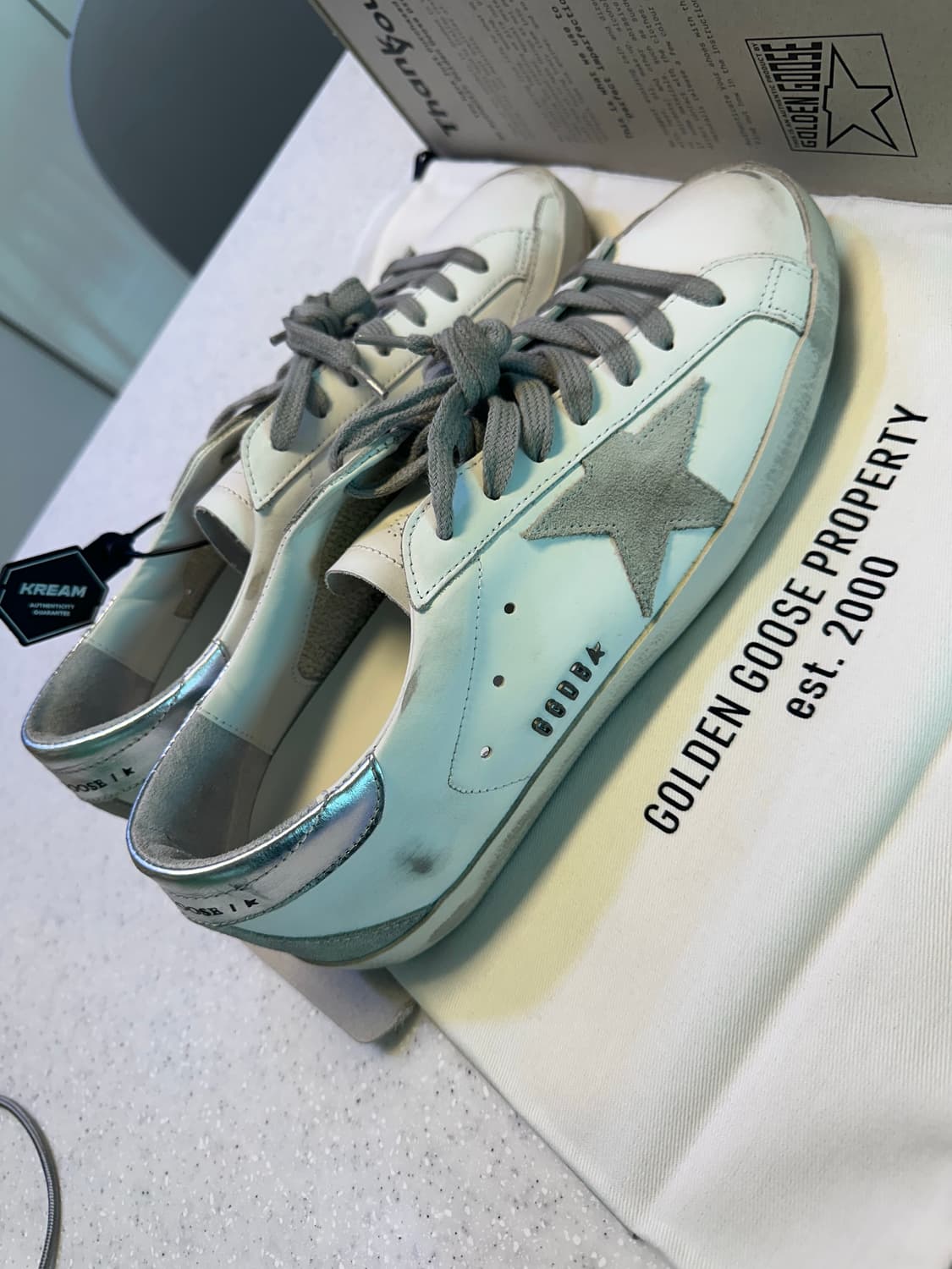 골든구스 실버탭 남성 41사이즈 풀박스 새상품 상품이미지1