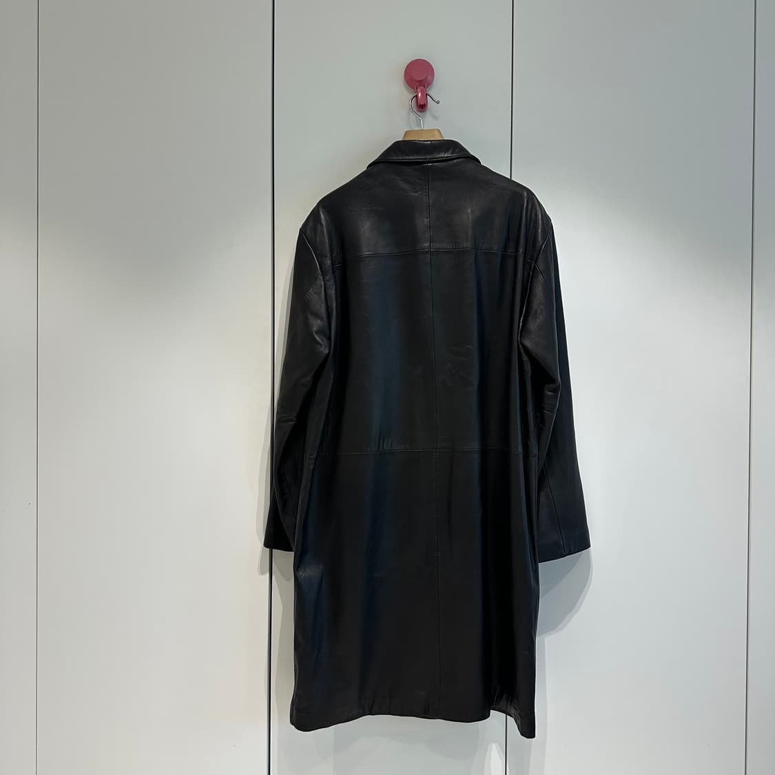 윌슨즈펠레스튜디오 싱글카라 레더 코트 상품이미지3