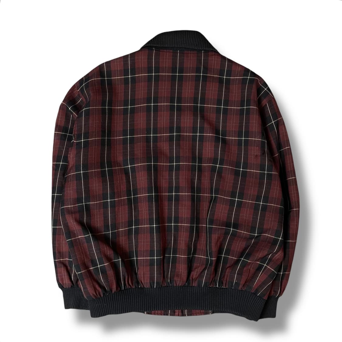 라코스테 90s 레드 블랙 체크 블루종 자켓 100 상품이미지2