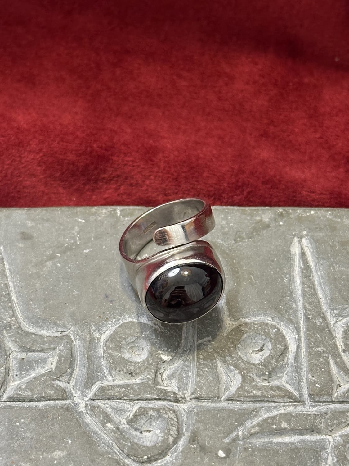 Vintage onyx 925silver ring🐧🐦‍🔥🦚 상품이미지8