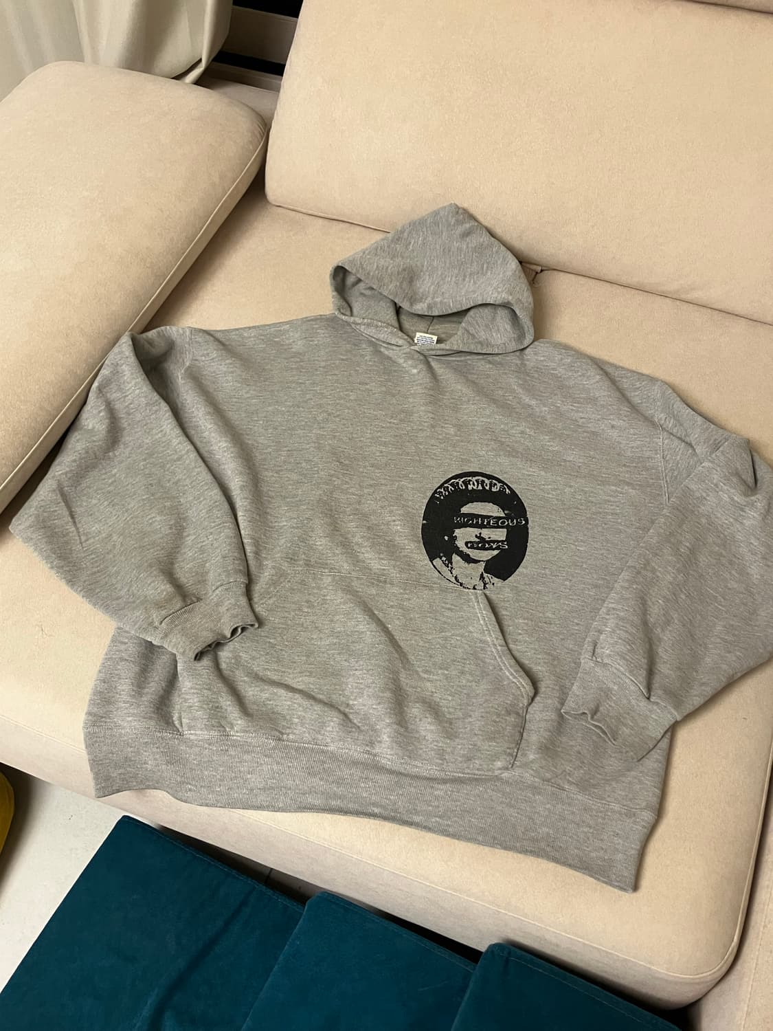 90s Russell gray hoodie 상품이미지1