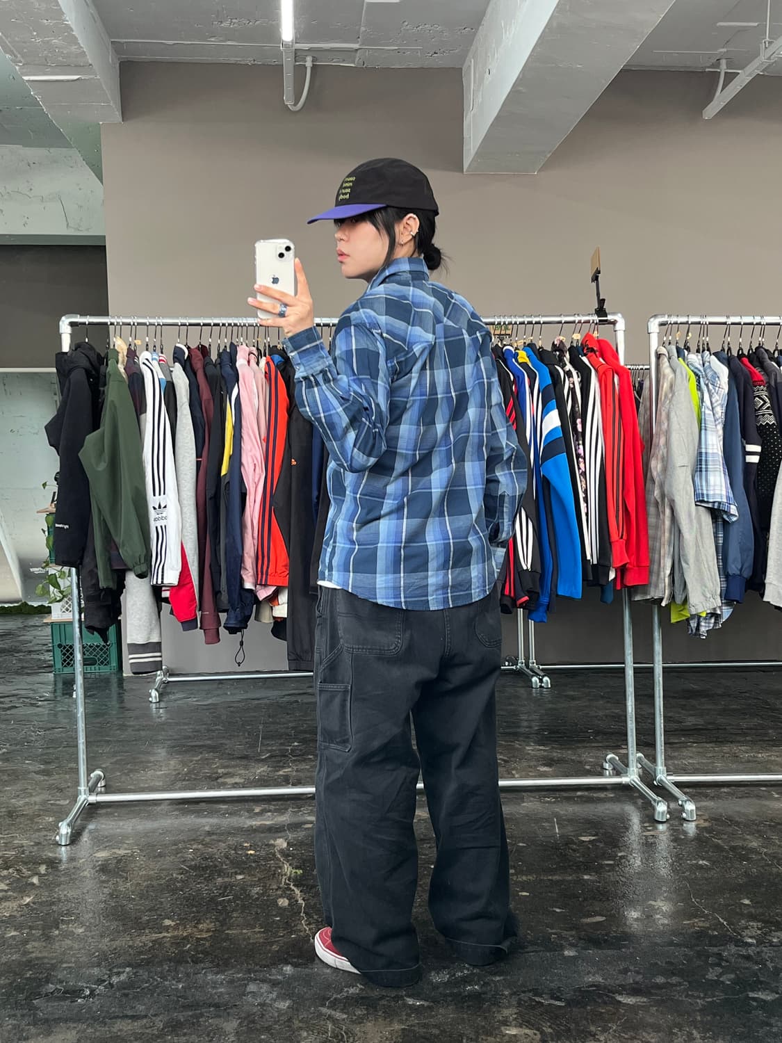 랭글러 웨스턴 체크 셔츠 상품이미지4