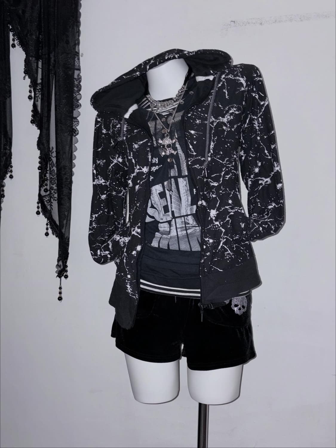 스트릿 후드집업 후집 y2k 00s 힙합 상품이미지4