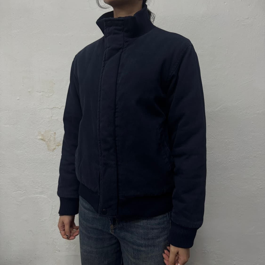 유나이티드 애로우즈 블루라벨 네이비 USN 복각 코튼 혼방 밀리터리 자켓 상품이미지1