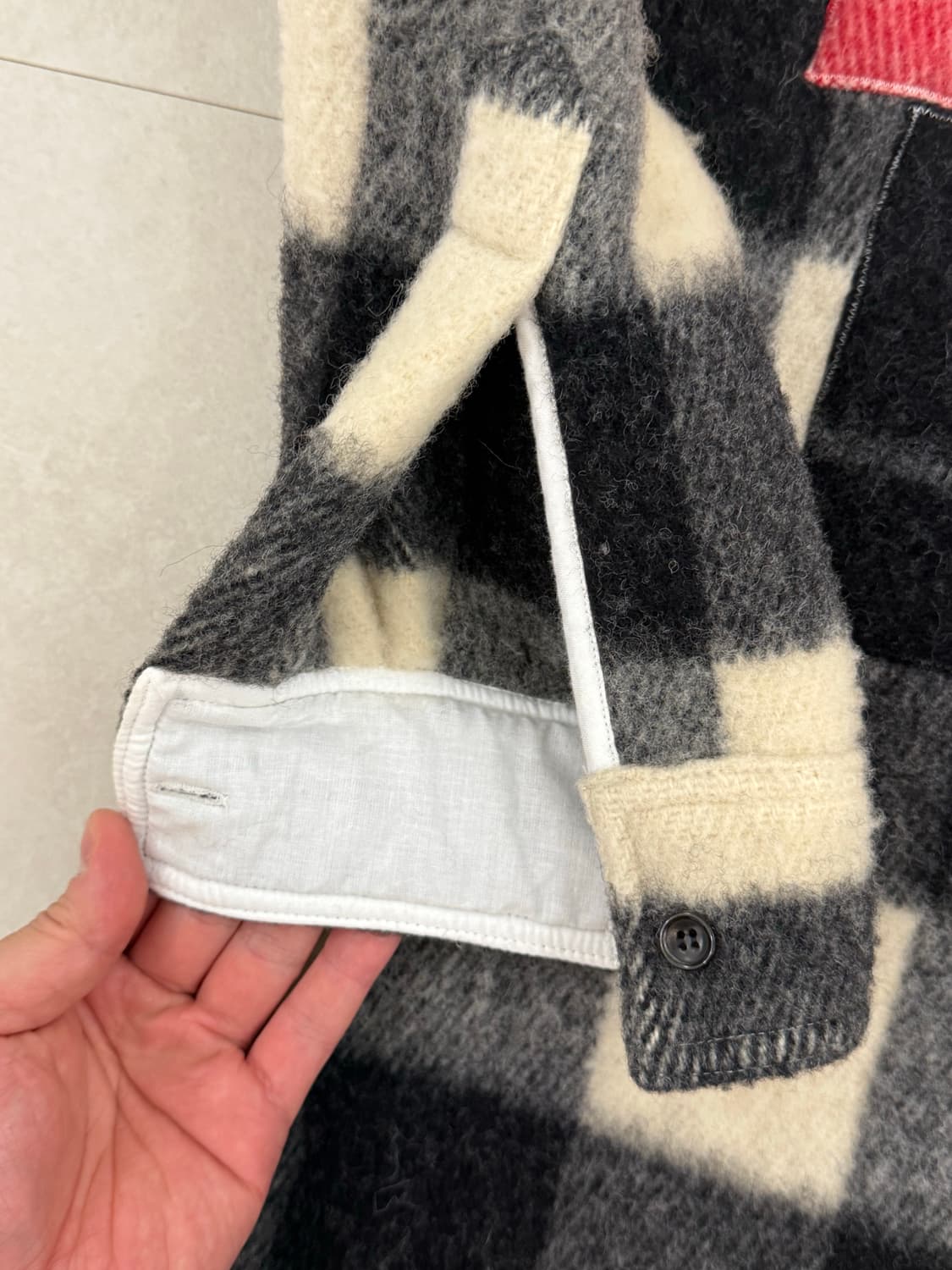 오프화이트 off-white 라나 울 패턴 셔츠 상품이미지9