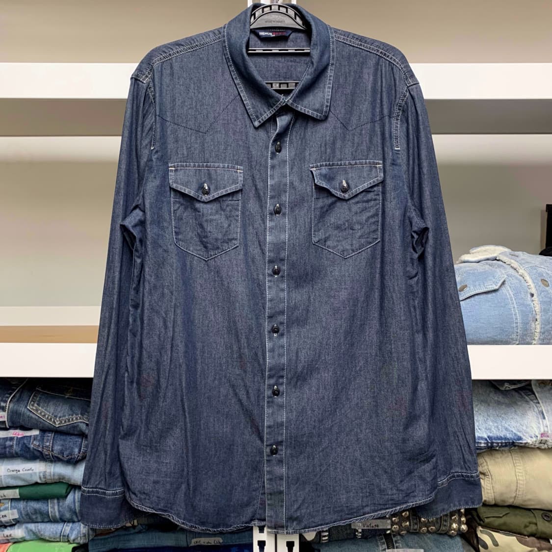 [L] HENUS EDWIN 데님셔츠 상품이미지2