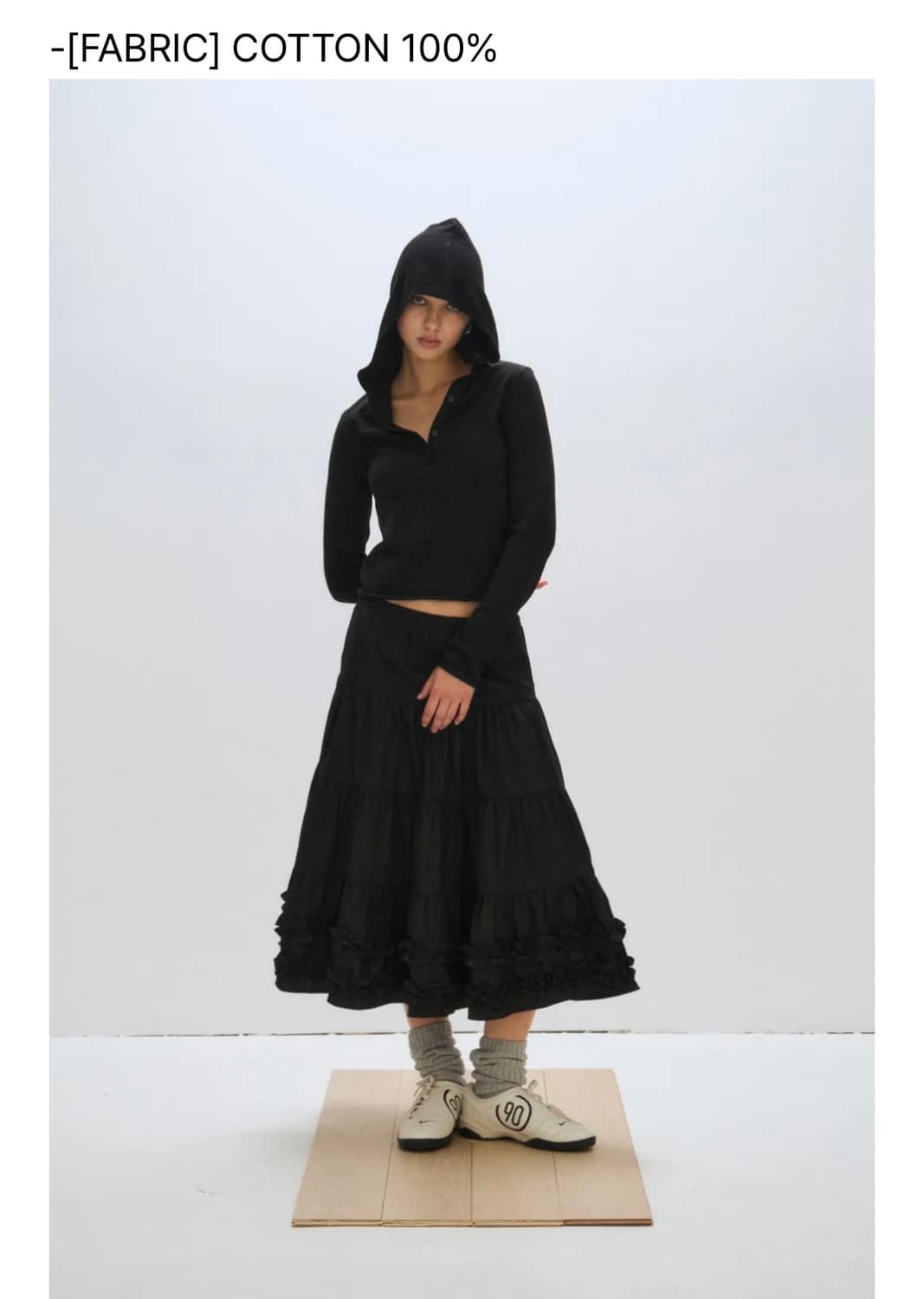 플리즈프로젝트 프릴스커트 상품이미지1