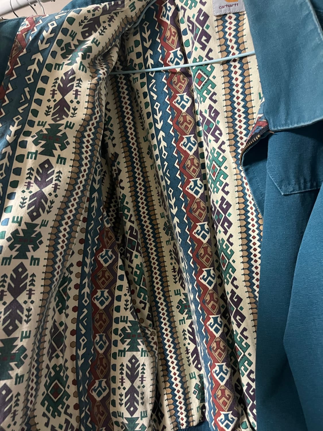 94s OG 칼하트 JS1155 Teal Blue 웨스턴 자켓 상품이미지3