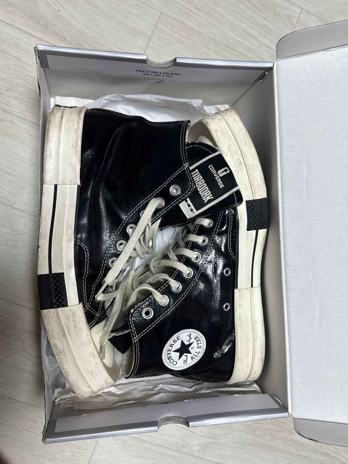 컨버스 다크쉐도우 터보다크 척70 래커드 데님 265사이즈 상품이미지1