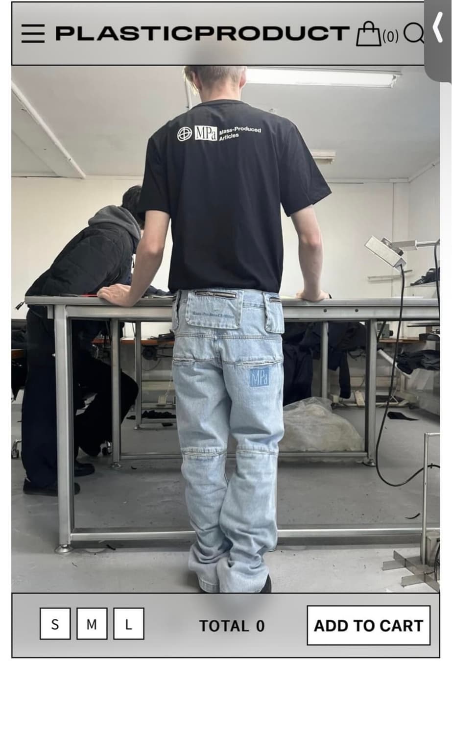 플라스틱 코르티스 주훈 MPa BAG PANTS (STEEL BLUE)s 상품이미지2