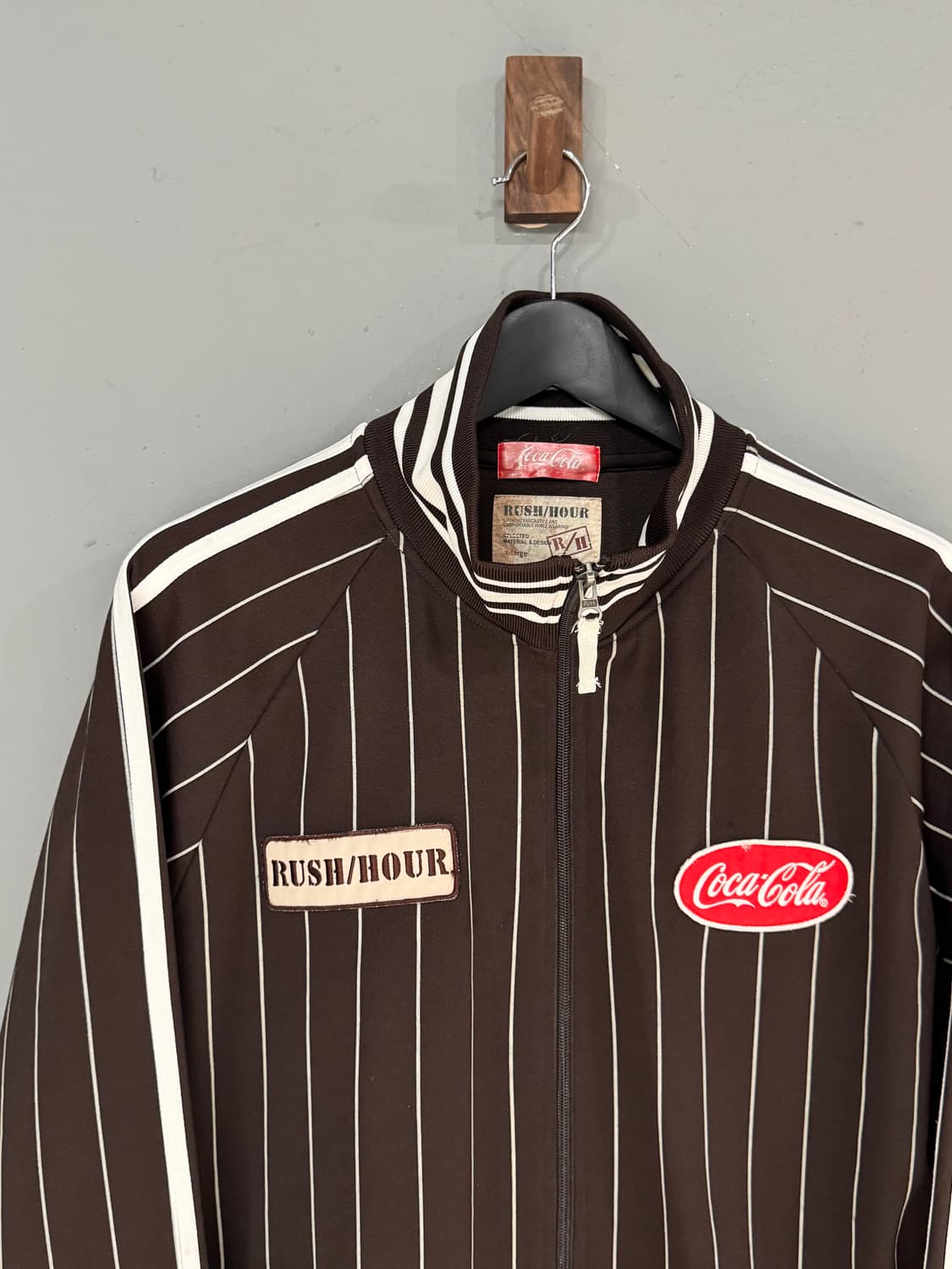 Rush hour x coca cola stripe zip-up 상품이미지5