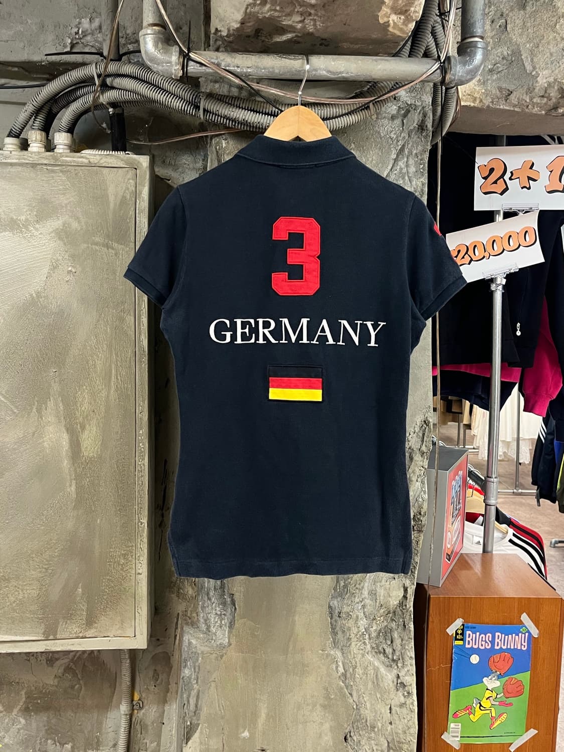 폴로 랄프로렌 독일 빅포니 반팔 카라티 블랙 S #csz3758 상품이미지2