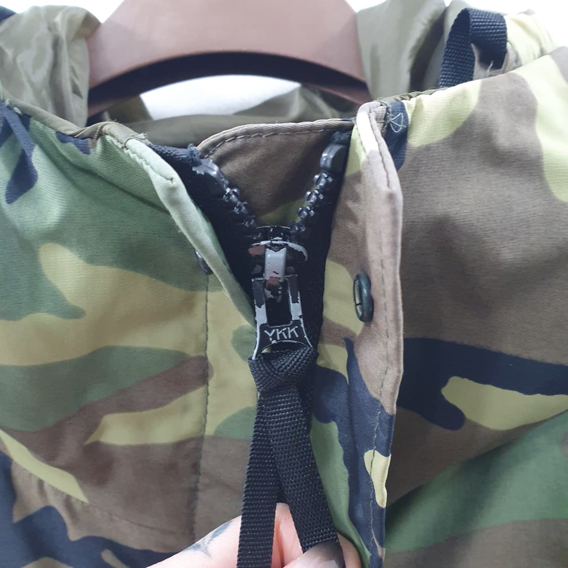 추2XL-3XL 미군 남성 우드랜드 오리지널 카모 파카 후드 자켓 상품이미지3