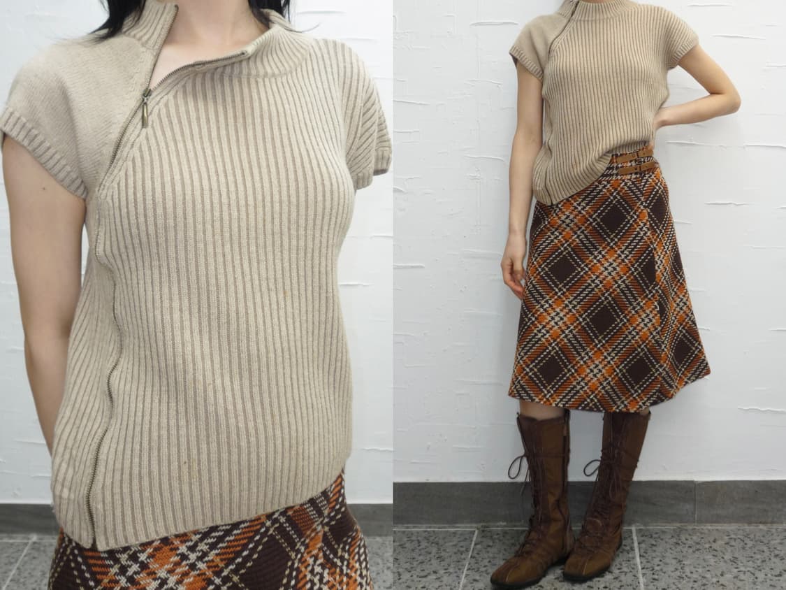 zip point knit 상품이미지2