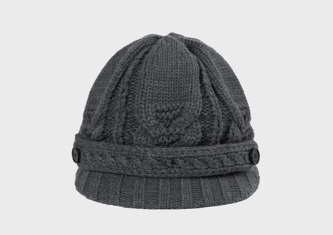 미세키서울 케이블 니트 베레모 그레이 상품이미지1