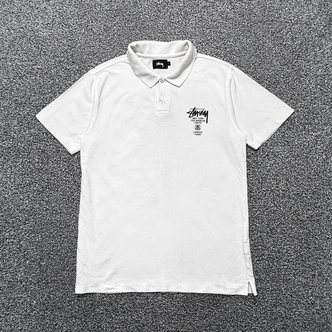 Name : 스투시 월드투어 시그니처로고 PK 반팔 카라티 :)  상품이미지1