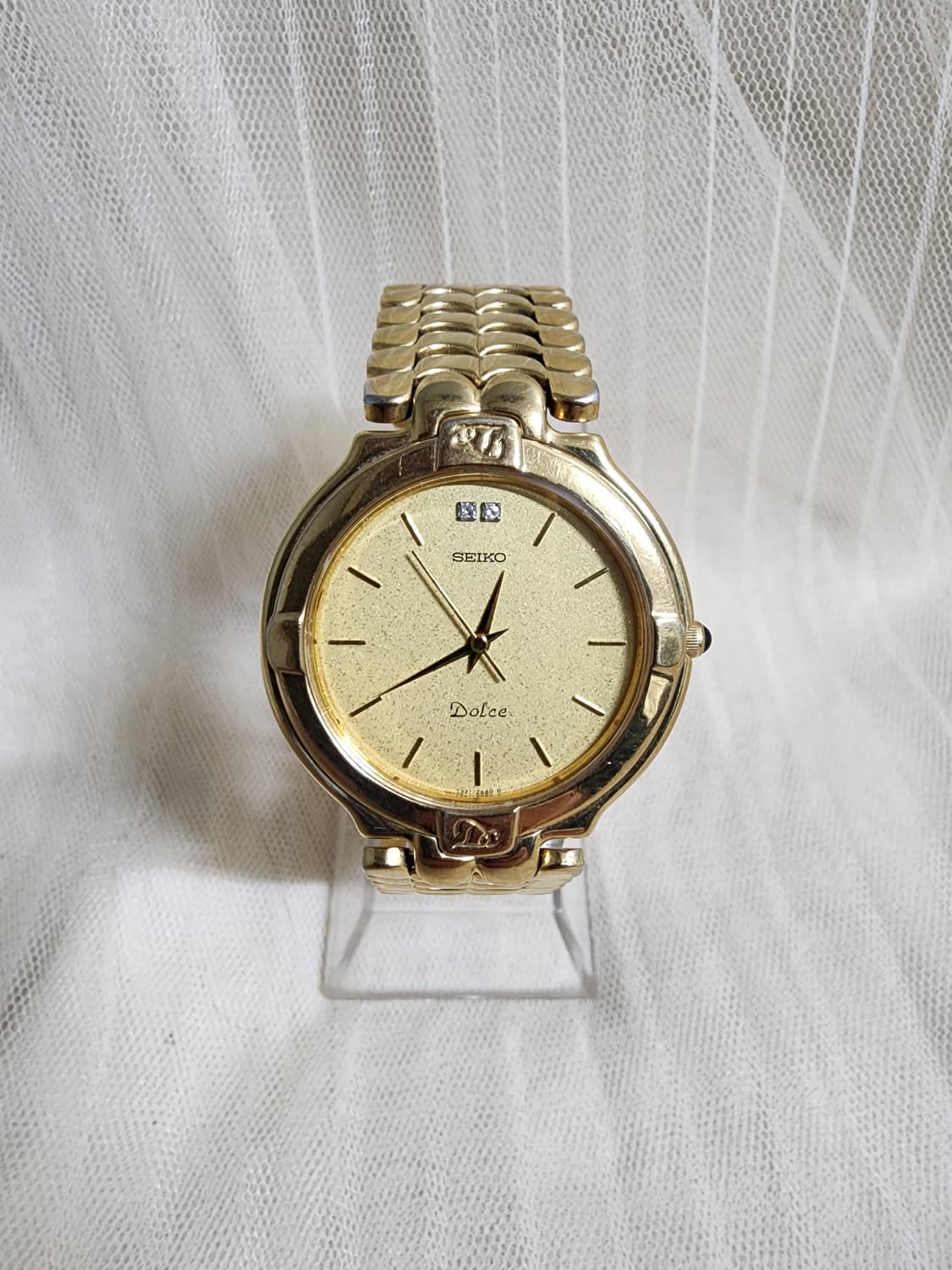 빈티지 세이코 돌체 금장 쿼츠 시계 상품이미지2