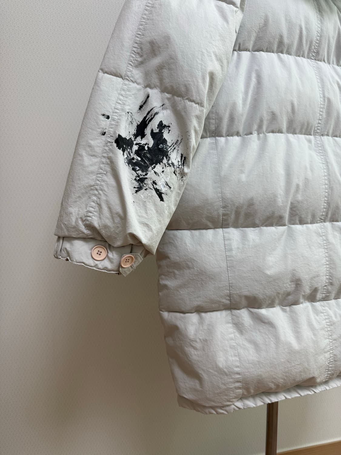 빈티지 페인팅 롱패딩 상품이미지9
