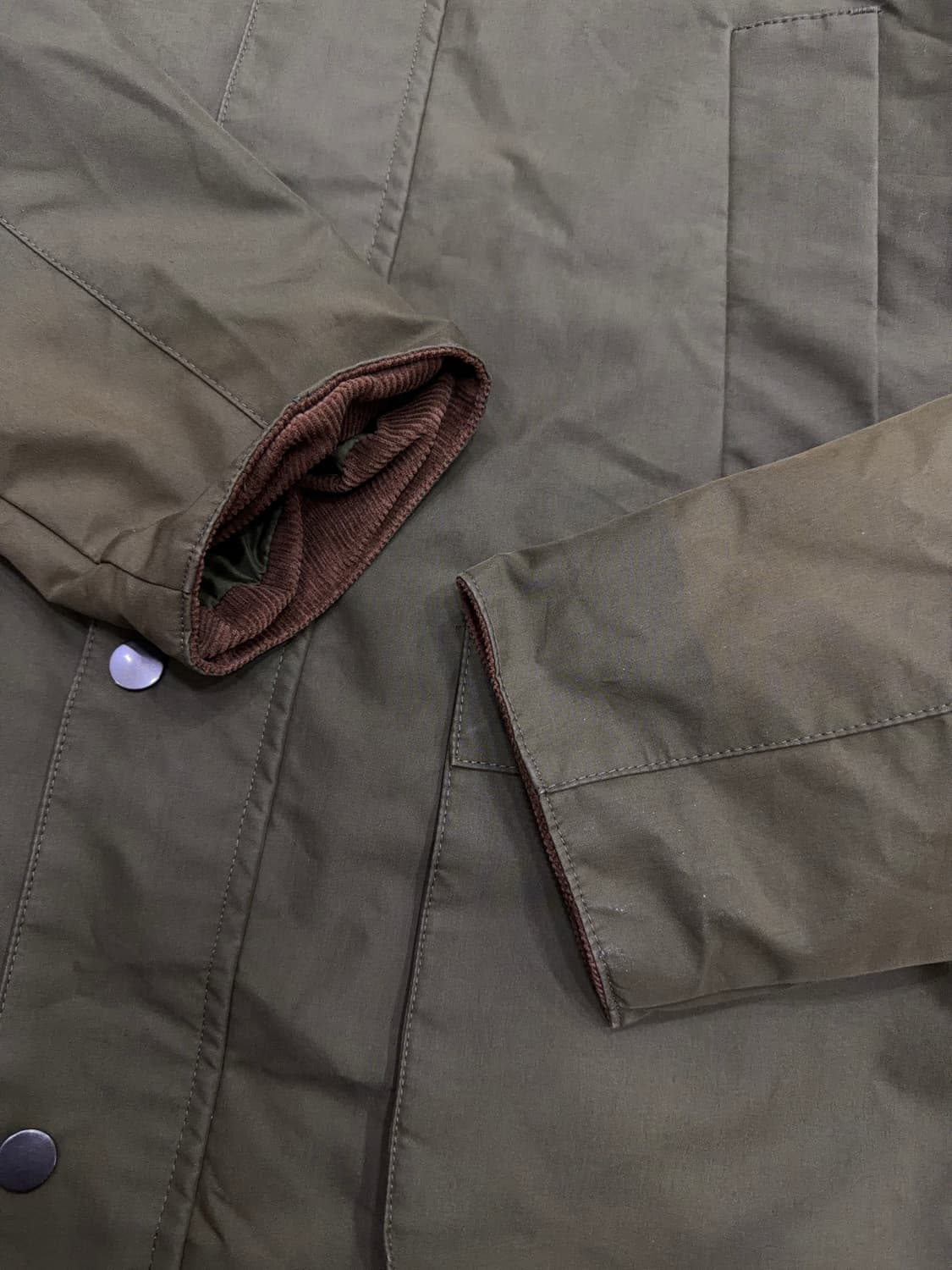 자라 클래식 논왁스 헌팅 비데일 자켓 올리브 S 상품이미지6