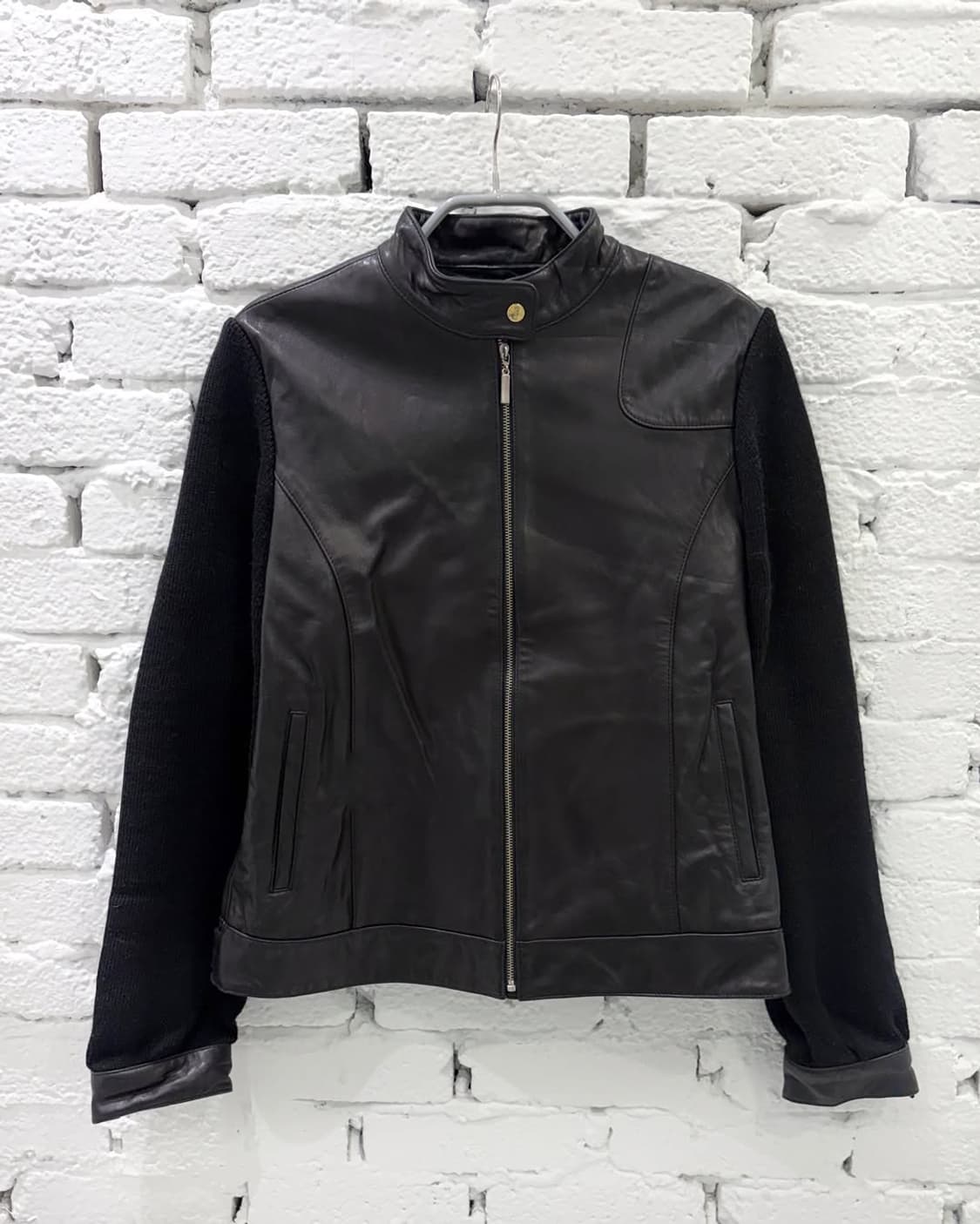 Lambskin Knit Combo Jacket 상품이미지5