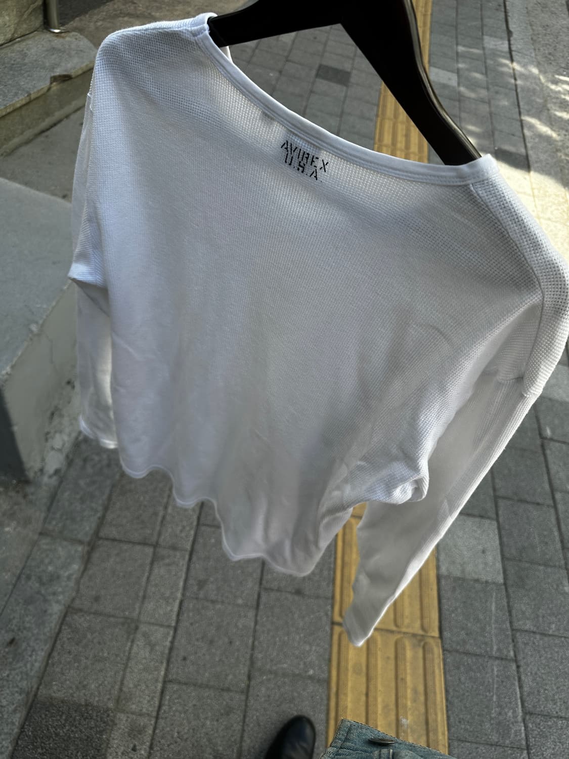 AVIREX 와플 롱슬리브 티셔츠 상품이미지2