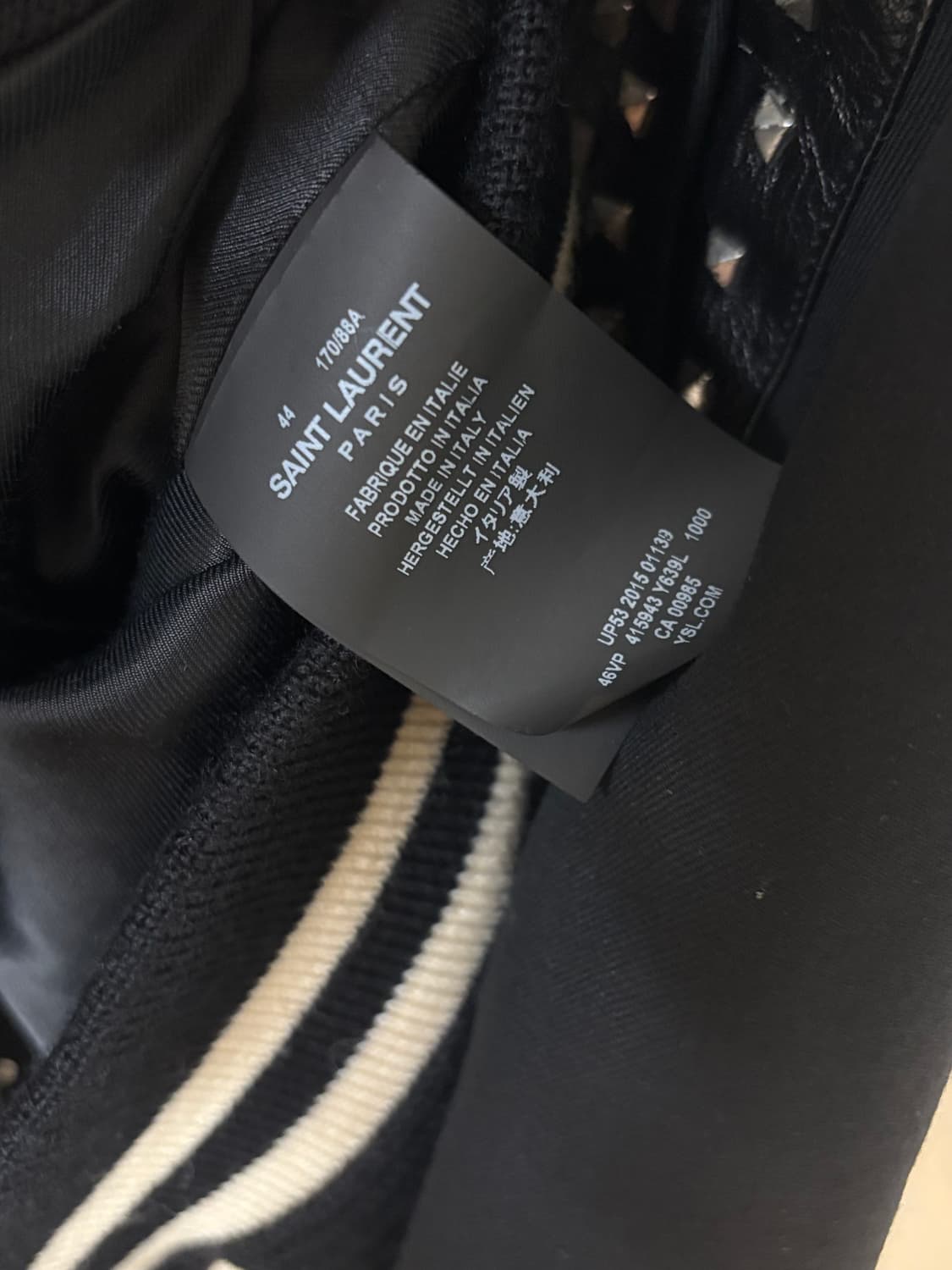 생로랑 16ss 스터드 테디 자켓 상품이미지4