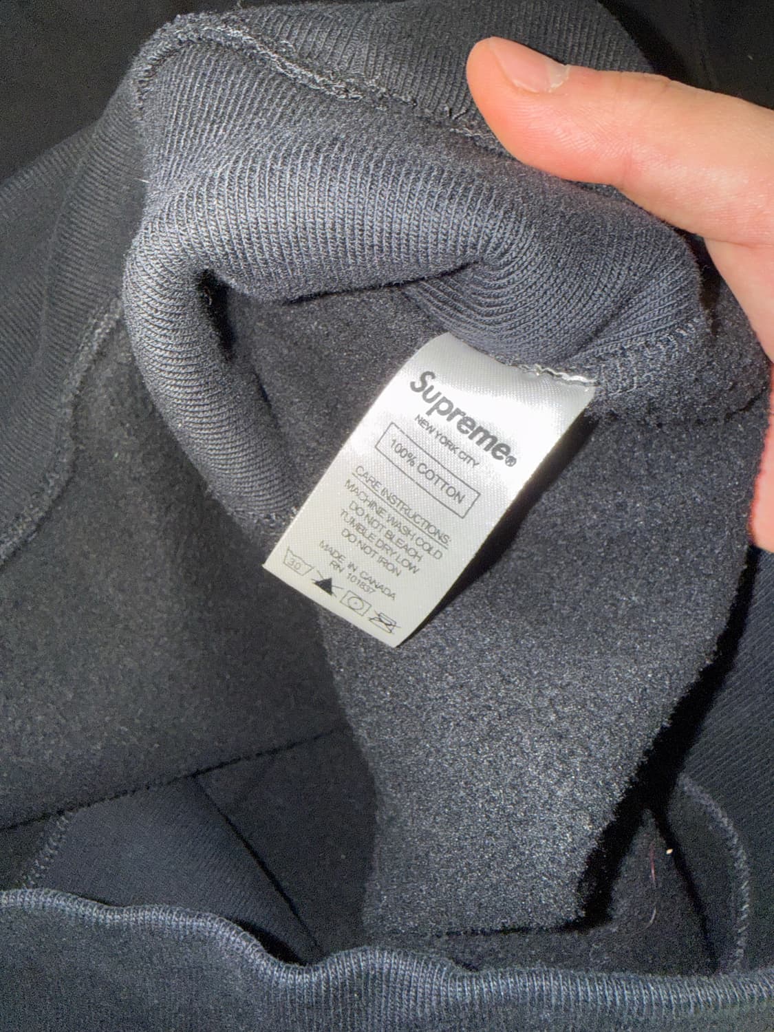 슈프림 박스로고 후드티 블랙 XL 상품이미지3