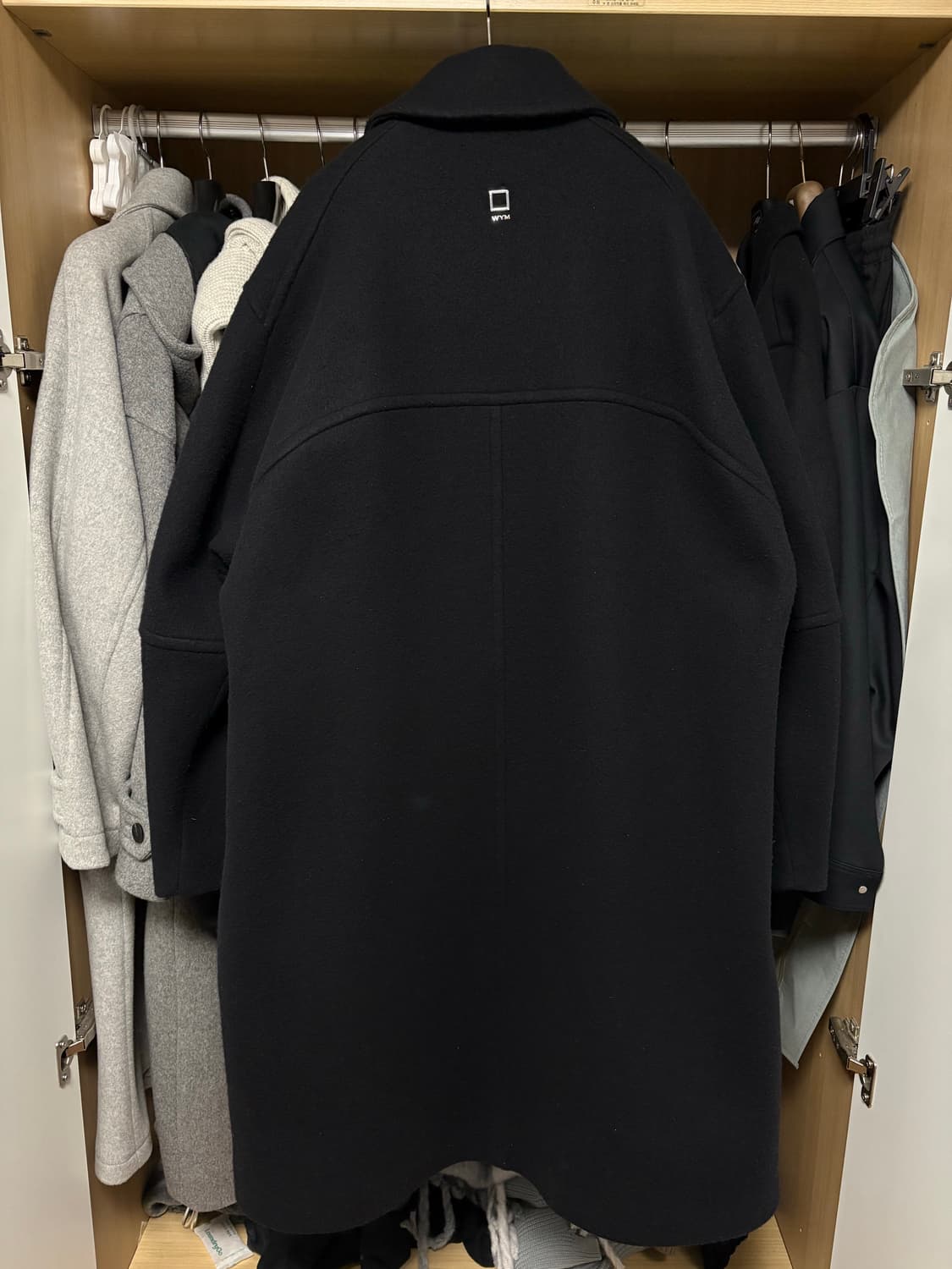 [50] 23fw 우영미 울 발마칸 코트 블랙 상품이미지2