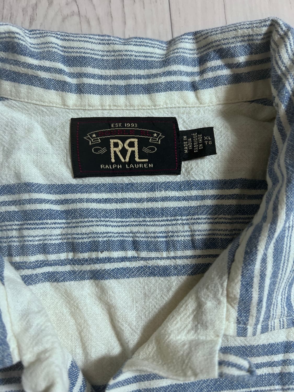 RRL 코튼 린넨 캠프 셔츠 XL 상품이미지4