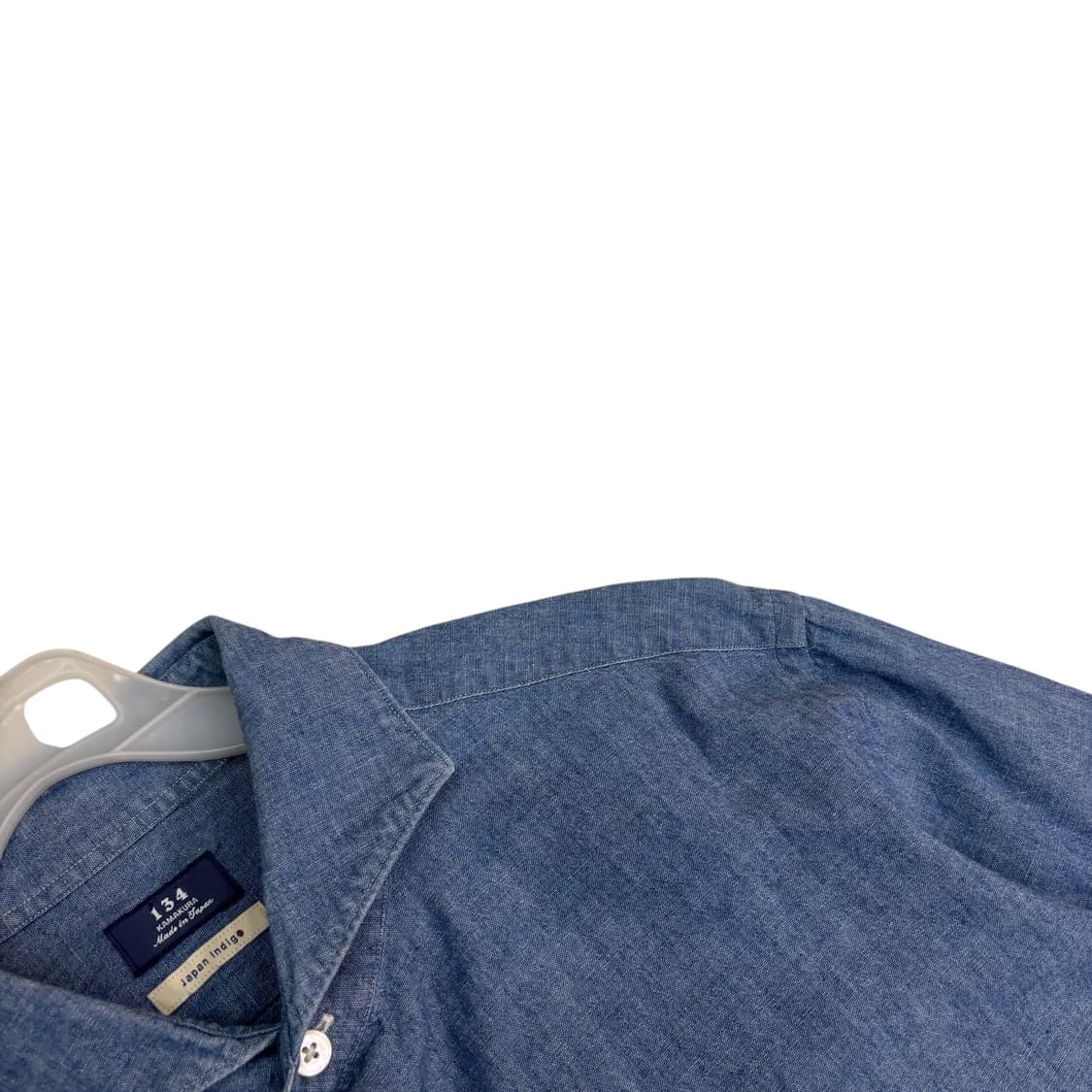 카마쿠라 Kamakura 와이드카라 솔리드 셔츠 상품이미지3