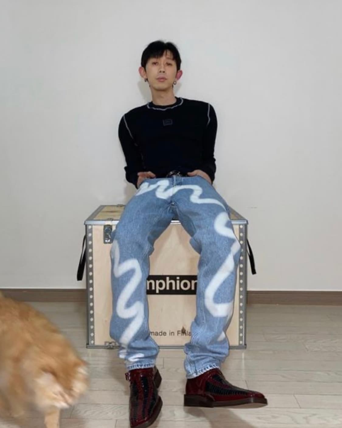 [S(30)] 19ss 마틴로즈 스프레이 데님 진 상품이미지1