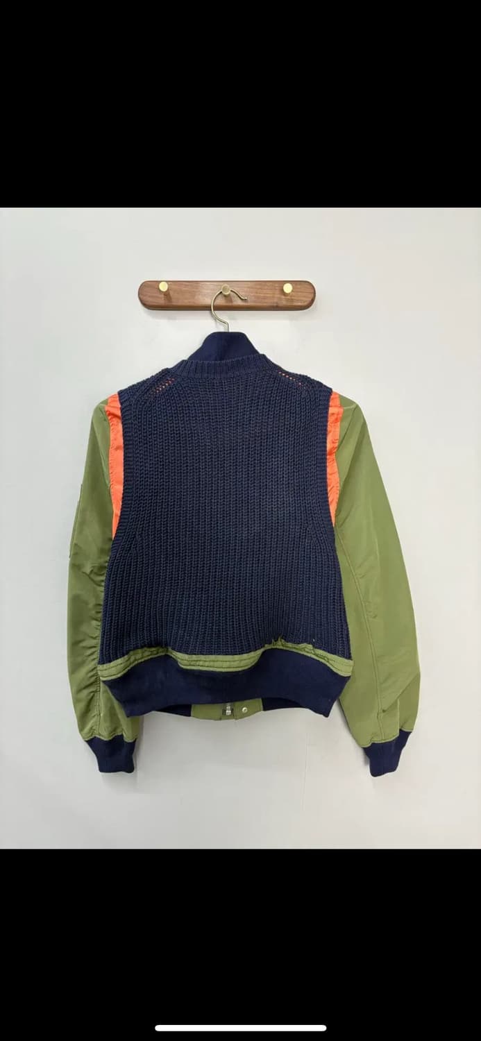 MORE THAN YESTERDAY 믹스 니트 봄버자켓 H1961 상품이미지5