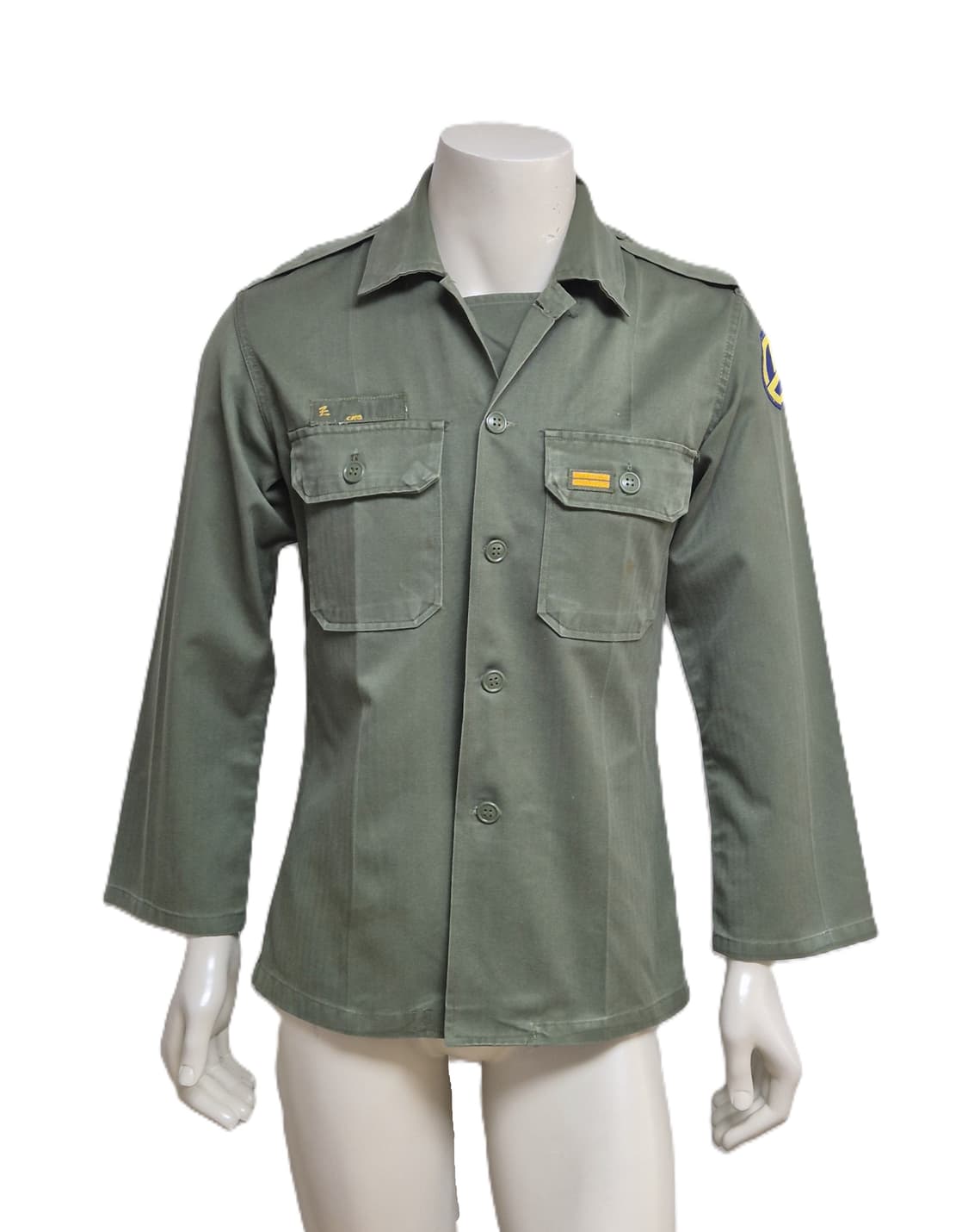 육군 구형 37사단 일병 민무늬 전투복 상의 자켓 (S) 상품이미지1