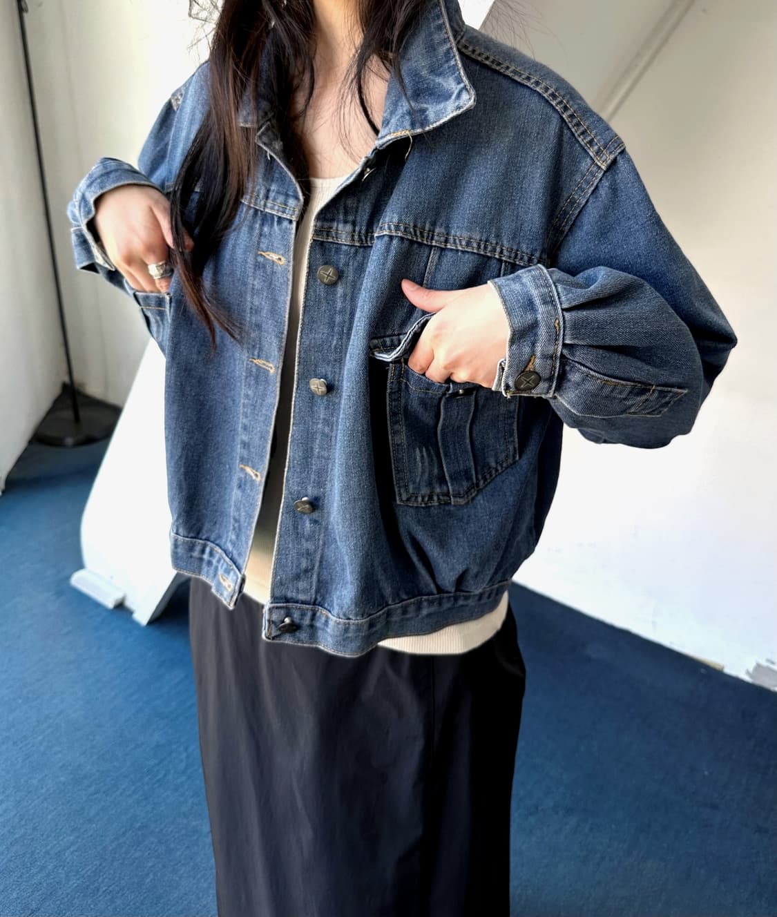 Denim utility pocket design blouson 상품이미지8