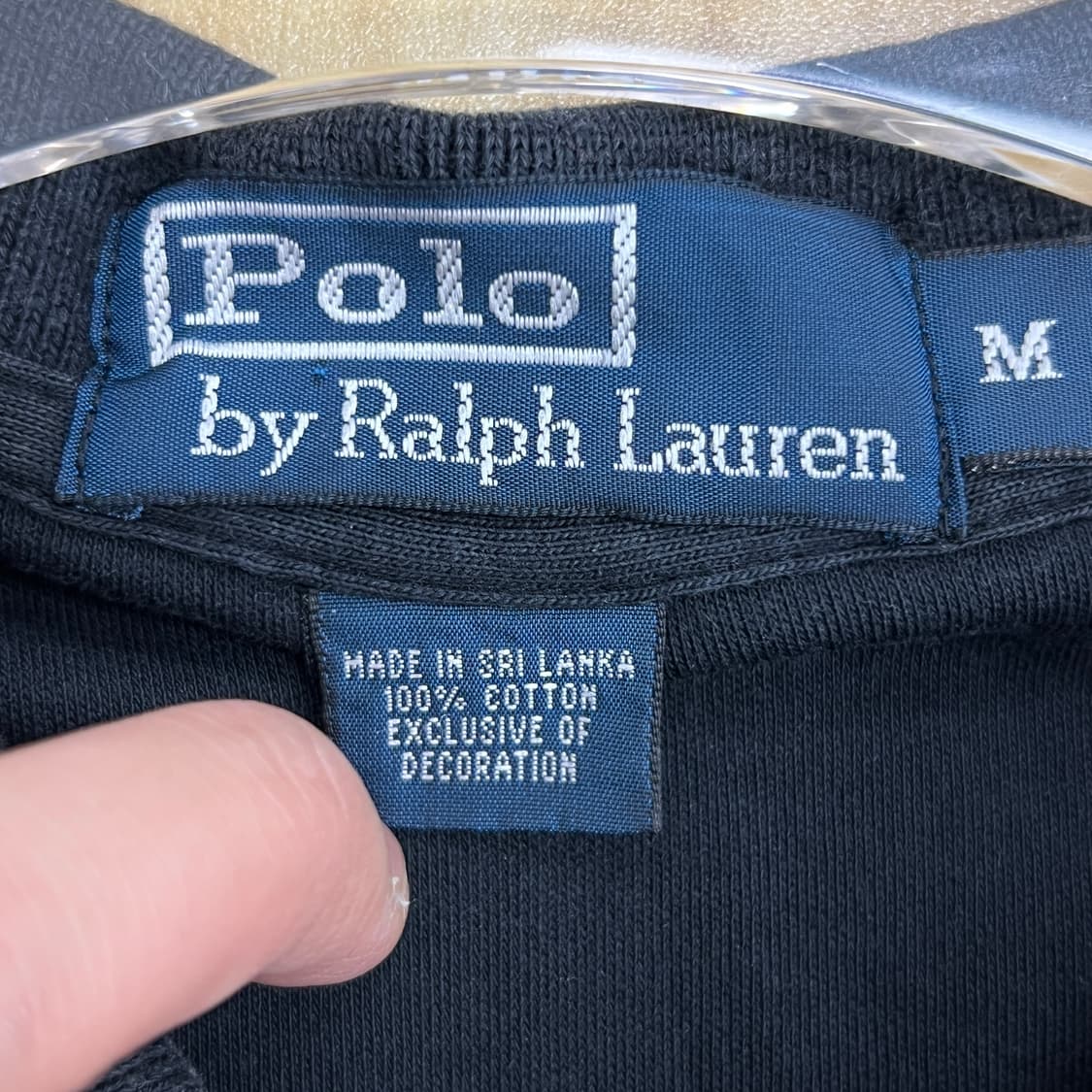 폴로 랄프로렌 블랙 반팔 폴로 셔츠 M 상품이미지3