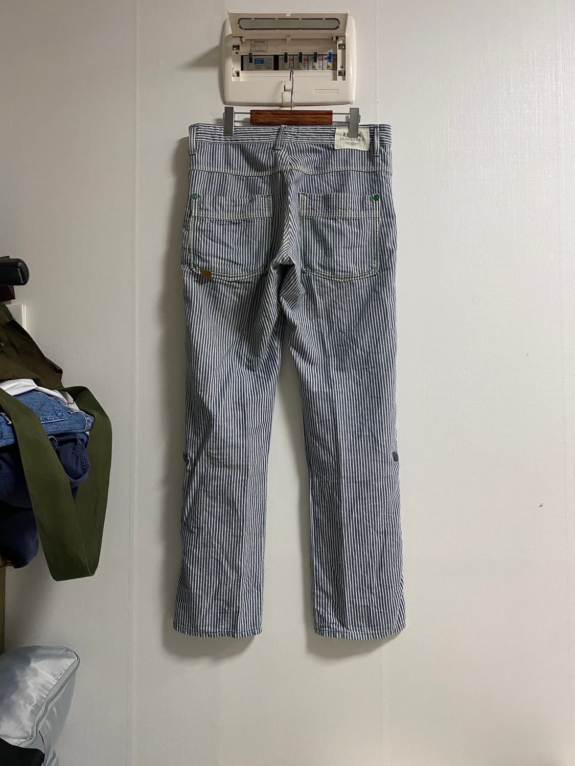 (36)에드윈 재팬메이드 덩가리핏 히코리 스트라이프 워크 팬츠 상품이미지7