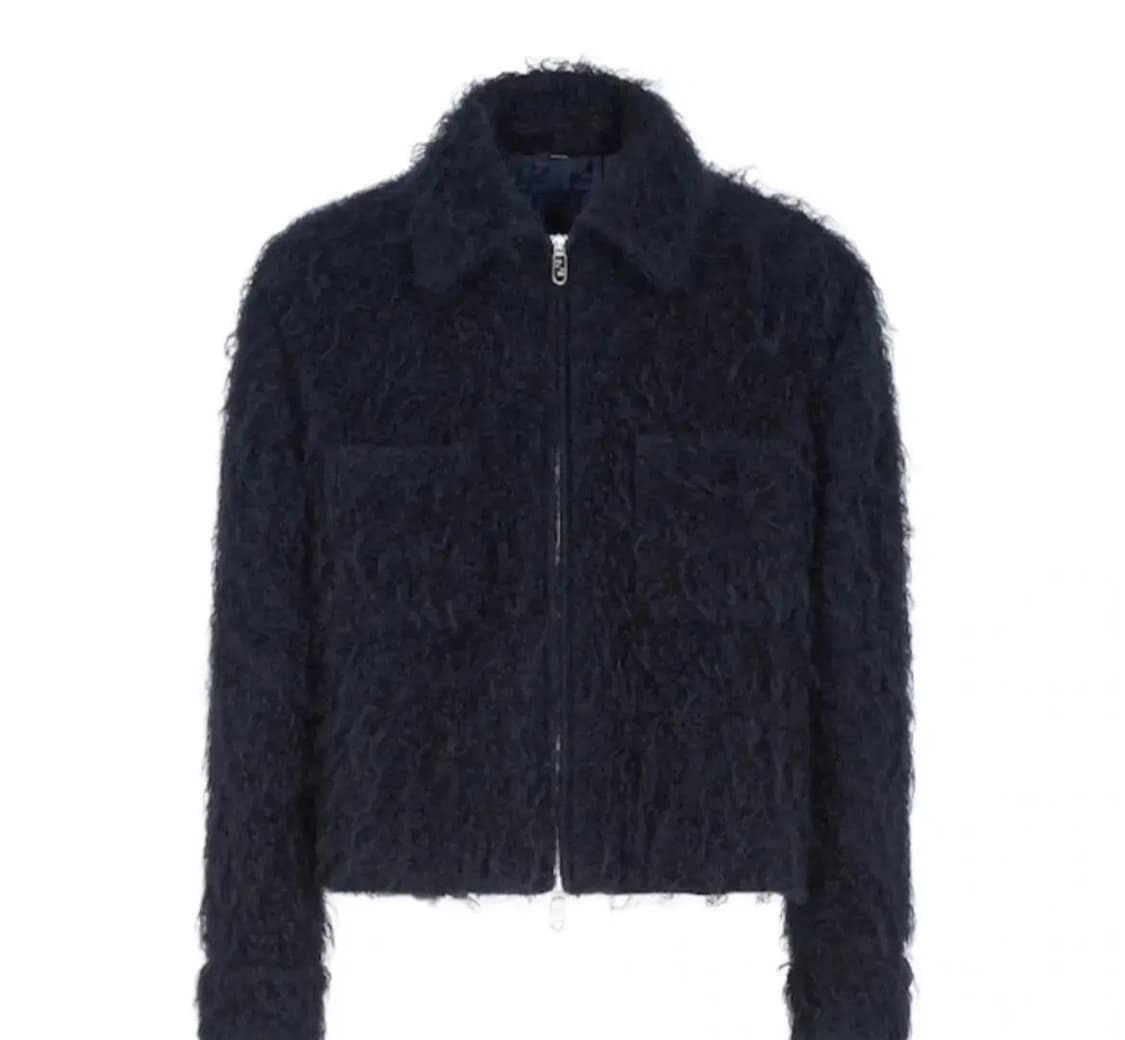 [미개봉 새상품] 펜디 23모헤어 블루종 자켓(컬렉션제품) 네이비 48 상품이미지1