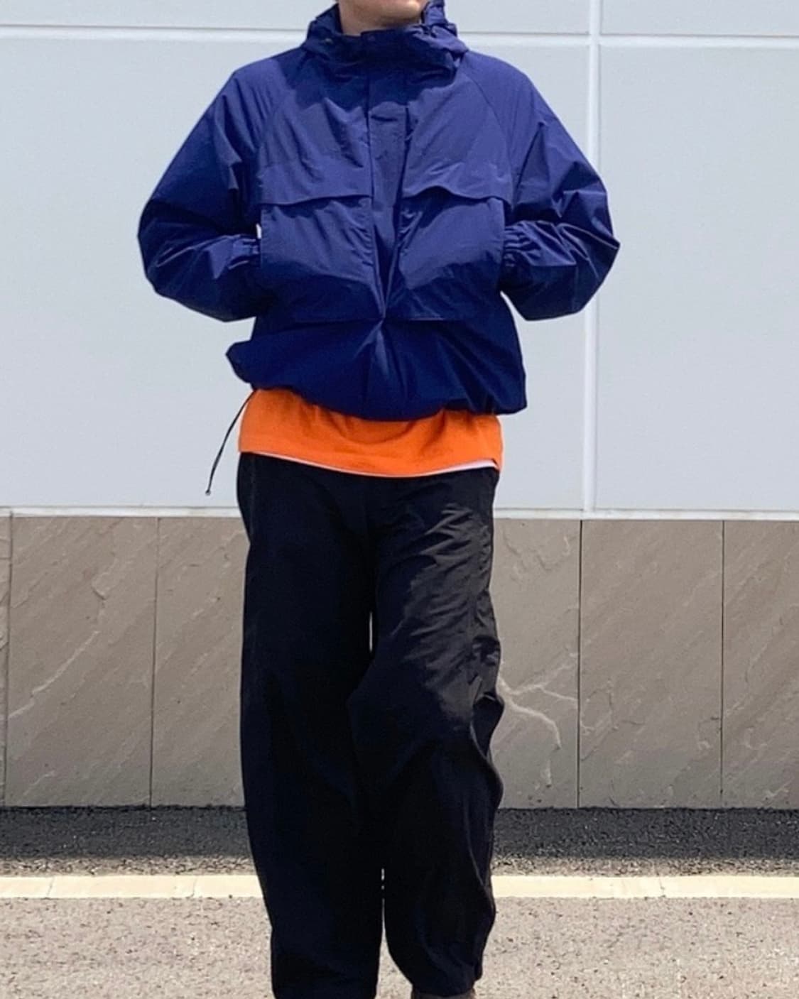 유니클로 윈드블럭파카 블루  상품이미지2