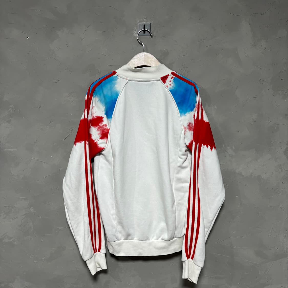 아디다스 빅로고 유로파 져지 트랙탑 화이트 빨강 상품이미지4