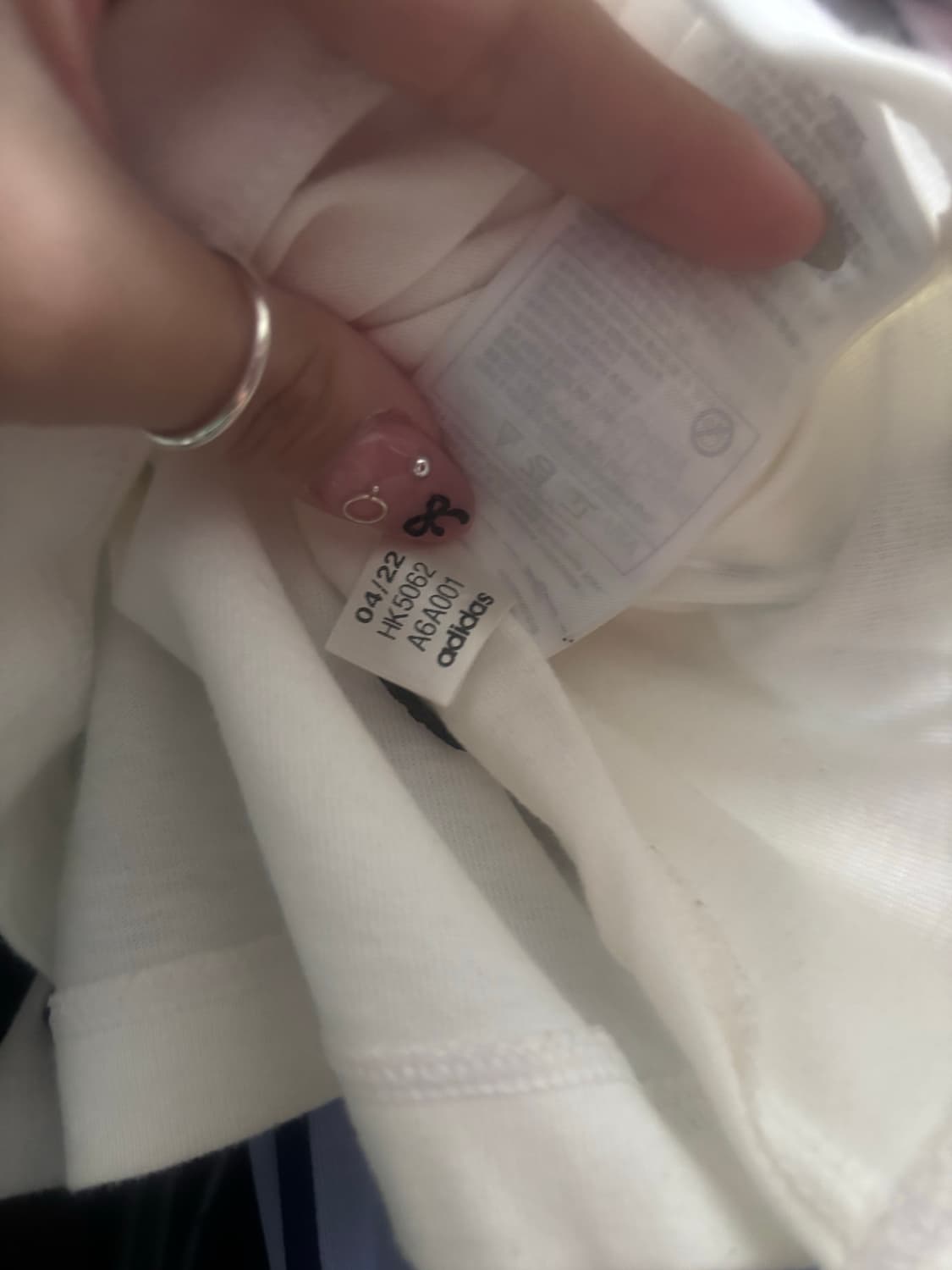 아디다스 사이드 아일렛 링거티 흰검 S 상품이미지6