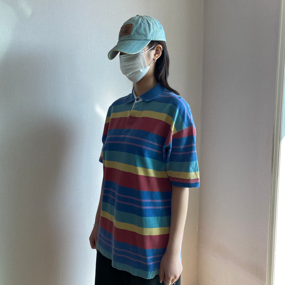 👕 [GAP] 빈티지 멀티 스트라이프 반팔 카라티 상품이미지3