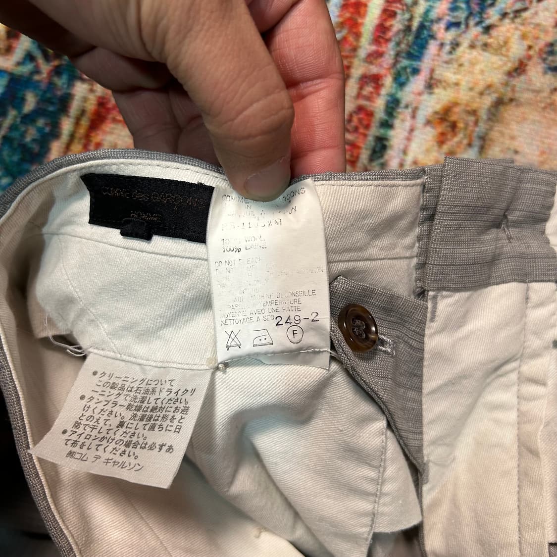 [30] 90s 꼼데가르송 옴므 린넨 팬츠(AD1990) 상품이미지10