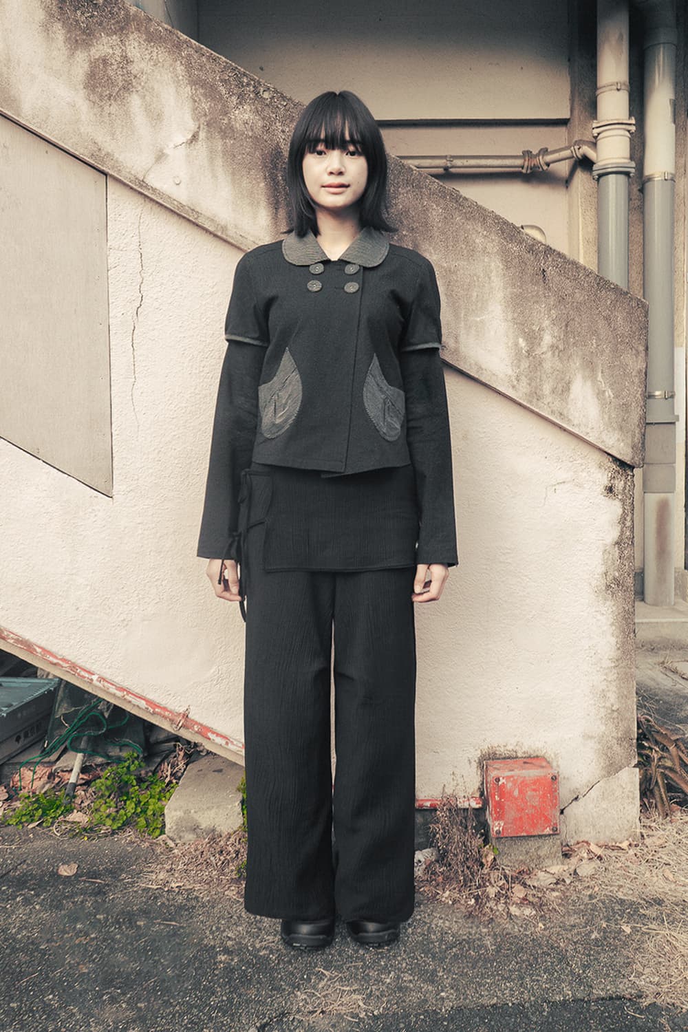 Detachable round jacket (Black) 상품이미지2